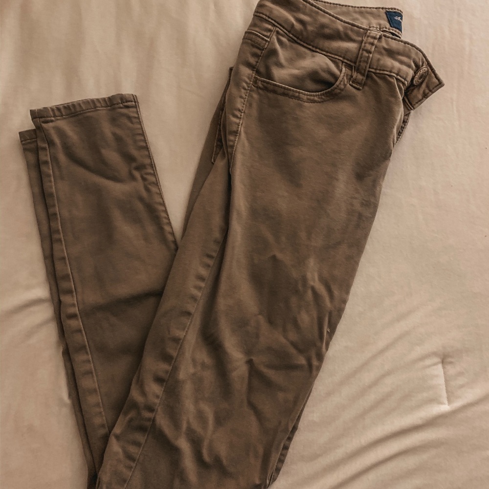 AE stretch beige pants